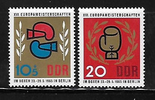 Germany DDR 1965 Boxing Championship Sc 764 + B126 MLH W2