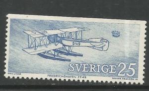 SWEDEN  938  MNH, HISTORIC PLANES, FRIEDRICHSHAFEN