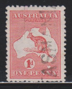 Australia,  1d Kangaroo (SC# 2) Used