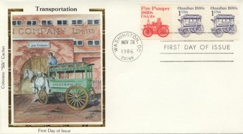 1983 Omnibus 1880s Transportation 1897 Colorano FDC 