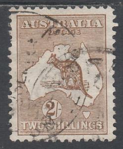 AUSTRALIA 1913 KANGAROO 2/- 1ST WMK USED 