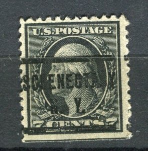 USA; Early 1900s Presidential series fine used 7c. PRE-CANCEL issue