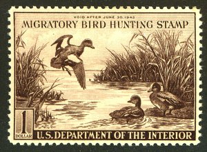 U.S. #RW9 MINT OG LH