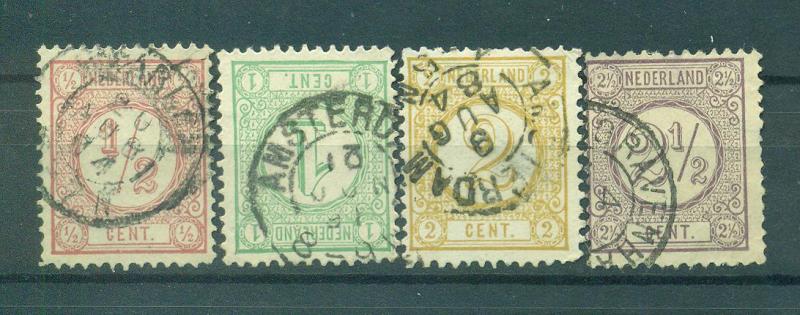 Netherlands sc# 34-37 used cat value $3.60