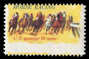 United States, 1930-Present #1528var, 1974 Horse Racing, dramatic design shif...