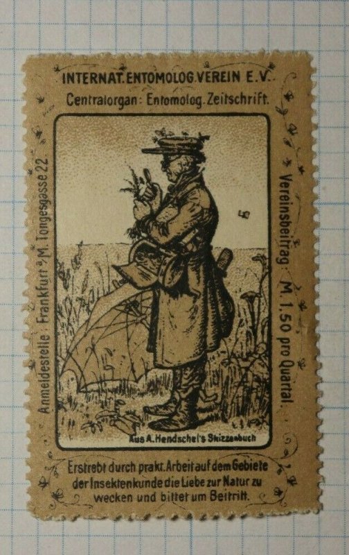 Intl Entomology Assn German Congress WW Clubs & Societies Poster Stamp