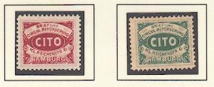 German 19th C. Local Post, Hamburg #1-2 unused, CV 6.50, See Description