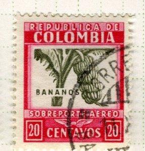 COLOMBIA;  1932 early AIR issue fine used 20c. value