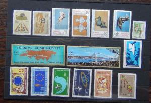 Turkey 1967 Motorway 1969 Nato 1966 Unesco Volleyball 1983 Art 1970 Bridge MNH