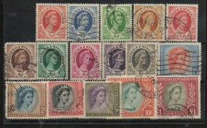 Rhodesia & Nyasaland 141-155 Set Used