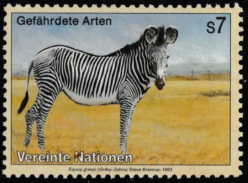 United Nations Endangered Species Grevy-Zebra s7 single MNH 1993