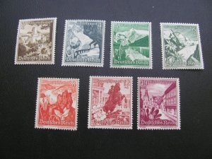 GERMANY 1938 MNH SC B123/131 CASTLES PARTIAL SET XF 1 (124) SEE MY STORE