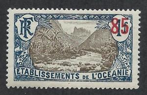 FRENCH POLYNESIA SC# 62  FVF/MOG 1925