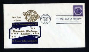 # 940 First Day Cover unaddressed with Sanders cachet dated 5-9-1946 - # 1