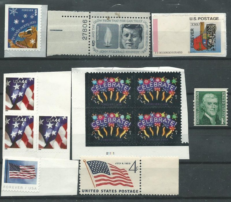 USA 13 stamps Mint   PD