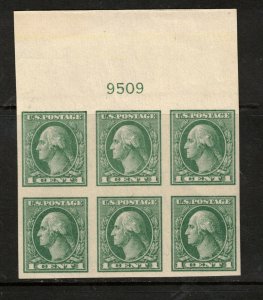 USA #531 Extra Fine Never Hinged Plate Block Of Six