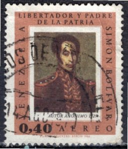 Venezuela 1968; Sc. # C967; Used Single Stamp