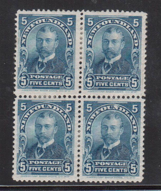 Newfoundland #85 VF Mint Block