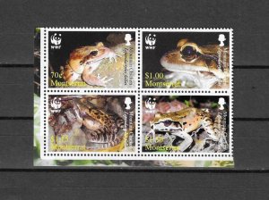 MONTSERRAT 2006 WWF SG 1326/9 MNH