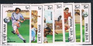 Vietnam 1606-12 Set Used Soccer (V0026)