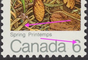 HOOK IN 6 + GREEN FROG = ERROR-VARIETY = Canada 1971 #535ii ec257