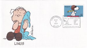2001, Peanuts-Linus, Fleetwood, FDC (E14115)