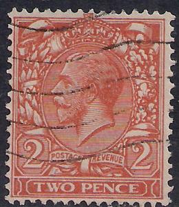 GB 1924 - 26 KGV 2d Orange Die 2 SG 421 Wmk 111 ( G1440 )