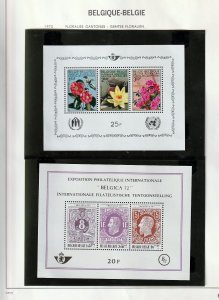 BELGIUM 1969/70 MNH+Mini Sheets (Apx 85 Items) (BR 1247 