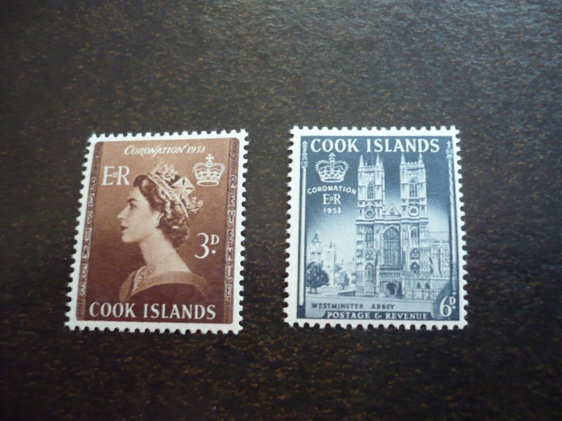 Stamps - Cook Islands - Scott# 145-146 - Mint Hinged Set of 2 Stamps