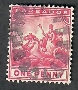 Barbados #72 used single (wtmk 2)