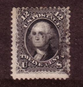 US #69, 12c Washington,black, (U) Cat.$120.00