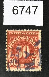 US # J76 USED CAT. $ LOT #6747