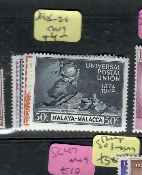 MALAYA  MALACCA    (PP1606B) KGVI   UPU  SG 18-21    MOG