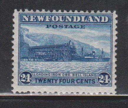NEWFOUNDLAND Scott # 264 Mint Hinged - Loading Iron Ore Bell Island