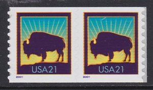 3475 American Buffalo Coil Pair MNH