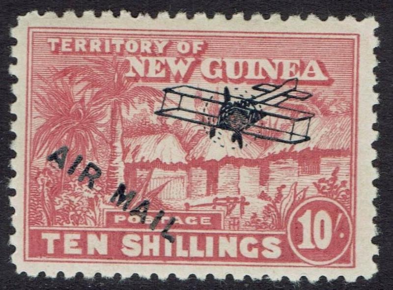 NEW GUINEA 1931 HUT AIRMAIL 10/- 