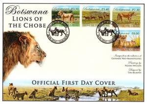 Botswana - 2014 Lions of the Chobe FDC