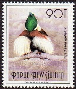 Papua New Guinea 770D - MNH - 90t Emperor Bird of Paradise (1993) (cv $4.25)