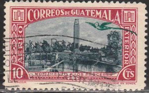 GUATEMALA C116, 10¢ MONUMENT. USED.F-VF. (11)