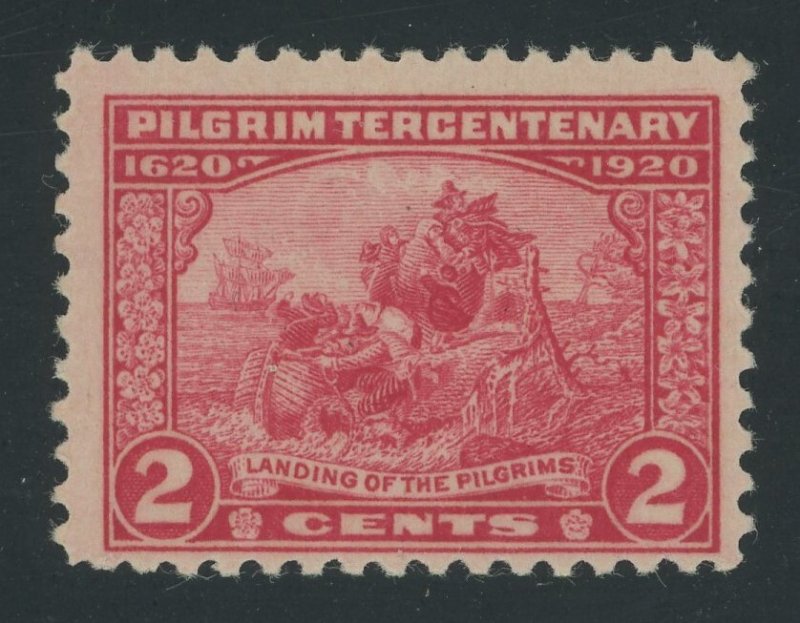 USA 549 - 2 cent Pilgrim Tercentenary - F/VF Mint-nh sound