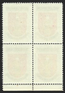 Denmark 1940-42 BORNHOLM Cinderella BLOCK from Jensen's Arms Series VF-NH-