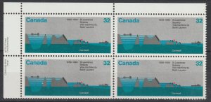 Canada Scott# 1015 1984 XF MNH Corner Block of 4