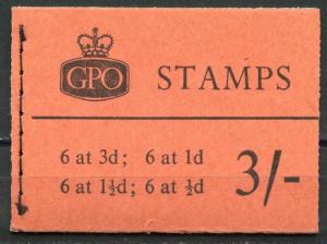 GREAT BRITAIN  BOOKLET SG#M20g MARCH 1960 GRAPHITE COMPLETE MINT NH