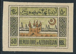 Azerbaijan, Sc #10, 50r MH