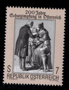 Austria Scott 1832 Vaccination bicentennial stamp