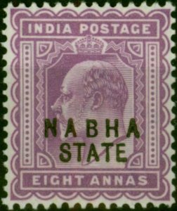 Nabha 1903 8a Purple SG44 Fine LMM