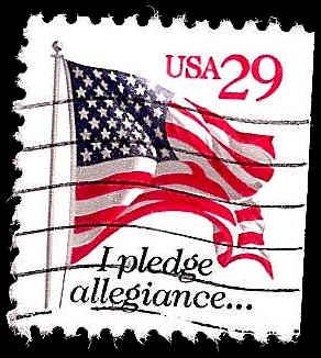 # 2594 USED FLAG AND PLEDGE OF ALEGANCE