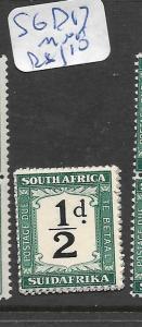 SOUTH AFRICA   (PP0606B) POSTAGE DUE 1/2D  SG D17 MNH
