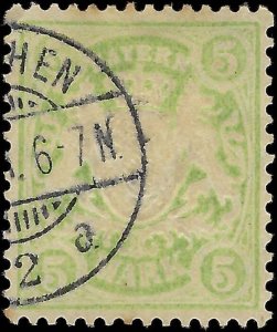 c1911 Bavaria, Germany 5M - Sc# 76 - Used - Centering! - Solid - Cat= $57