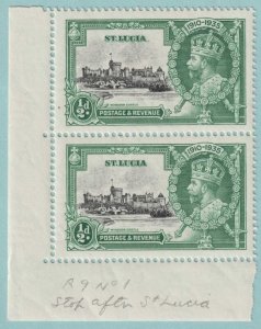 ST LUCIA SILVER JUBILEE STOP AFTER ST LUCIA VARIETY NO FAULTS VERY FINE! ROO8